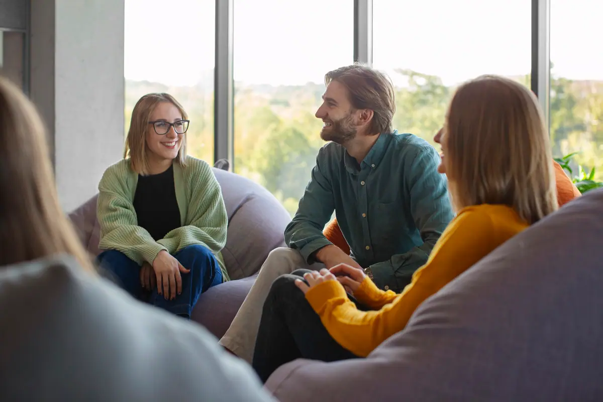 Mediation session between two parties and a mediator